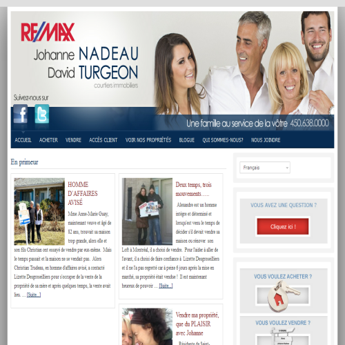 REMAX ST-CONSTANT NADEAU JOHANNE ET TURGEON DAVID COURTIER IMMOBILIER