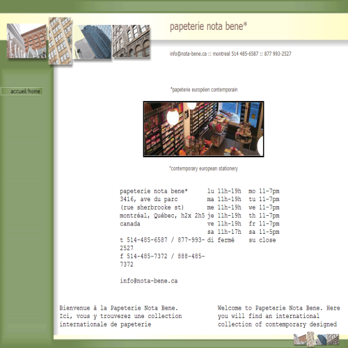 PAPETERIE NOTA BENE INC