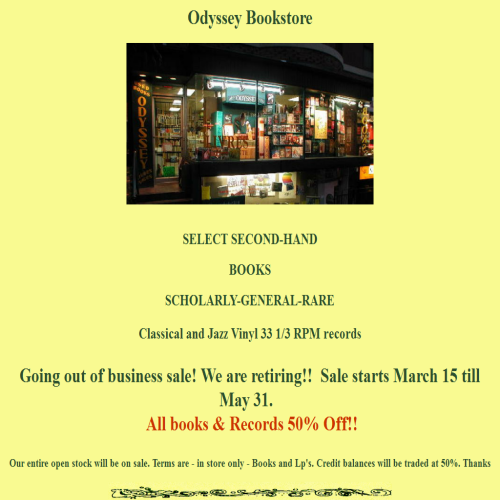 ODYSSEY BOOKS