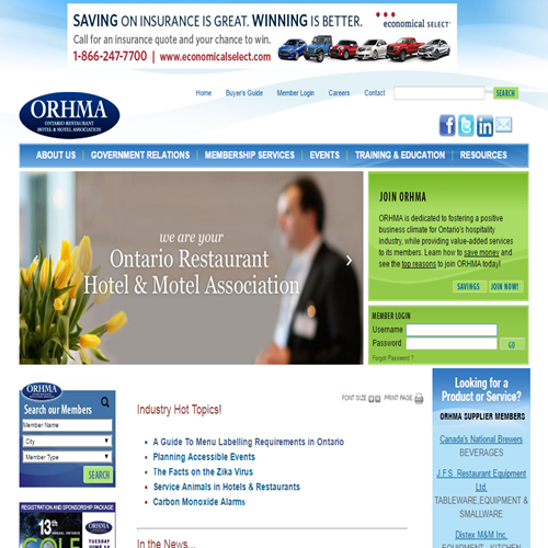 ONTARIO RESTAURANT HOTEL & MOTEL ASSOCIATION