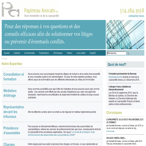 PAPINEAU AVOCATS INC