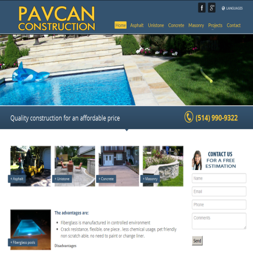 PAVCAN CONSTRUCTION INC