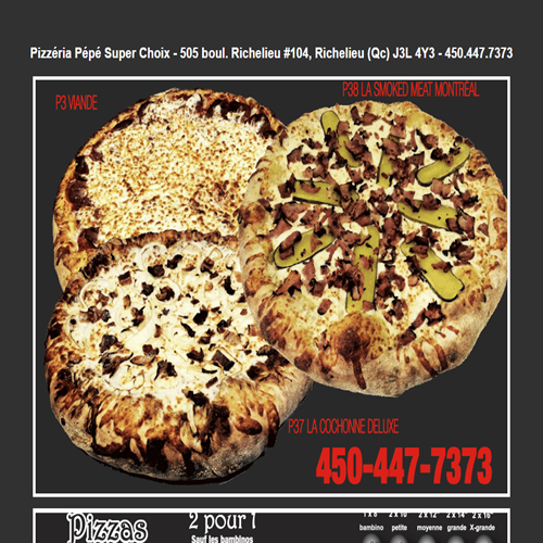 PIZZERIA PéPé SUPER CHOIX