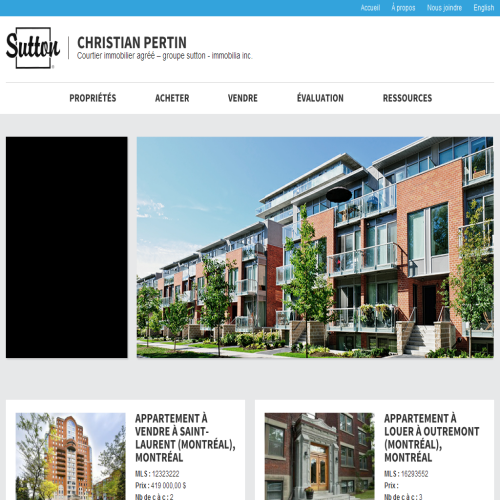 CHRISTIAN PERTIN GROUPE SUTTON IMMOBILIA INC