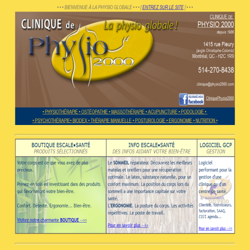 CLINIQUE DE PHYSIO 2000 CLINIQUE DE PHYSIO 2000
