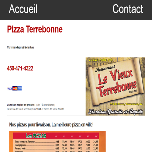 RESTAURANT LE VIEUX TERREBONNE RESTAURANT LE VIEUX TERREBONNE