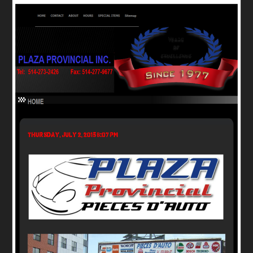 PLAZA PROVINCIALE INC