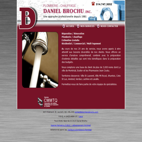 DANIEL BROCHU PLOMBERIE CHAUFF