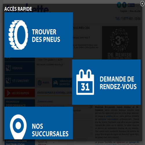 ANDRE TOUCHETTE PNEUS INC