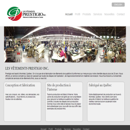 VETEMENTS PRESTIGIO INC