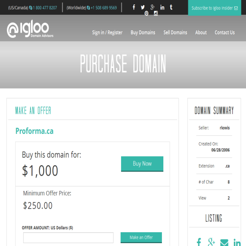 PROFORMA CONSTRUCTION