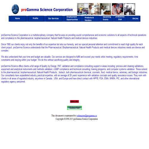 PROGAMMA SCIENCE CORP