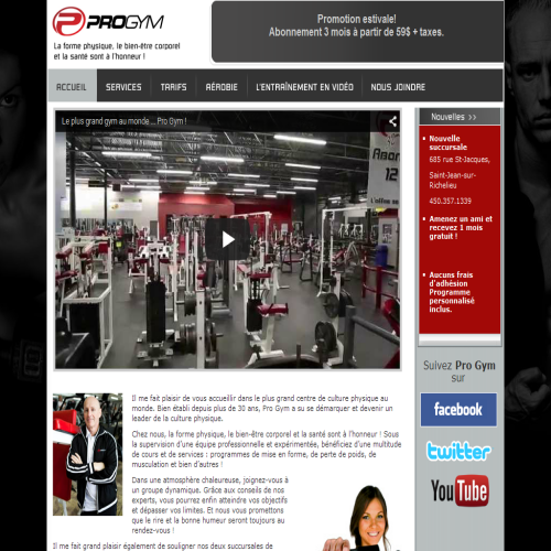 PRO GYM SERGE MOREAU INC