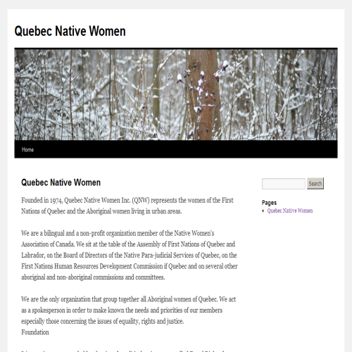 FEMMES AUTOCHTONES DU QUEBEC