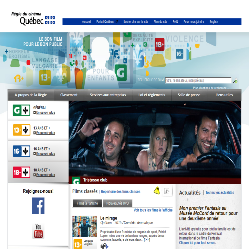 QUEBEC REGIE DU CINEMA QUEBEC REGIE DU CINEMA