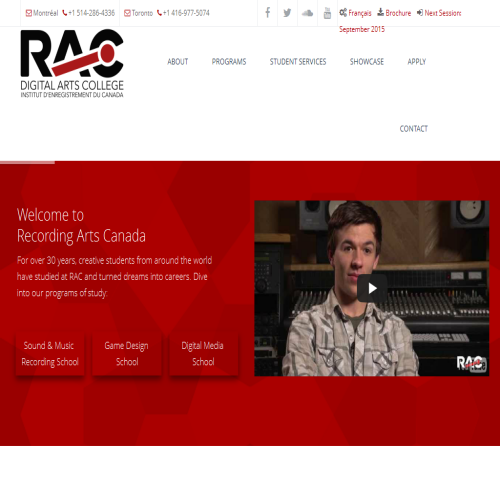 RECORDING ARTS PROGRAM OF CANADA