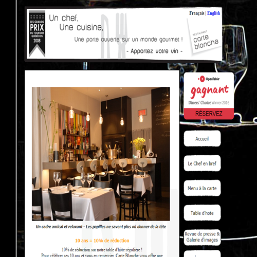 RESTAURANT CARTE BLANCHE