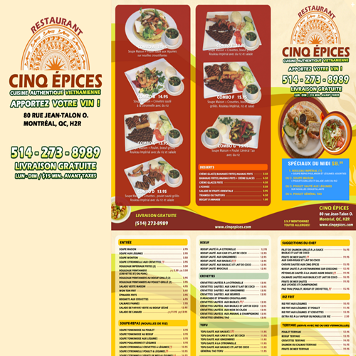 RESTAURANT CINQ EPICES