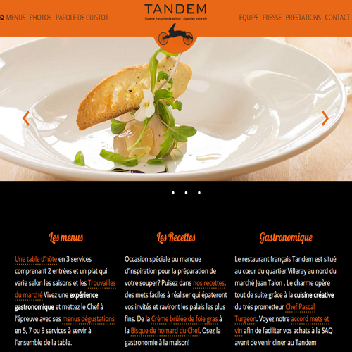 TANDEM RESTAURANT