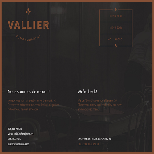 VALLIER RESTAURANT VALLIER RESTAURANT