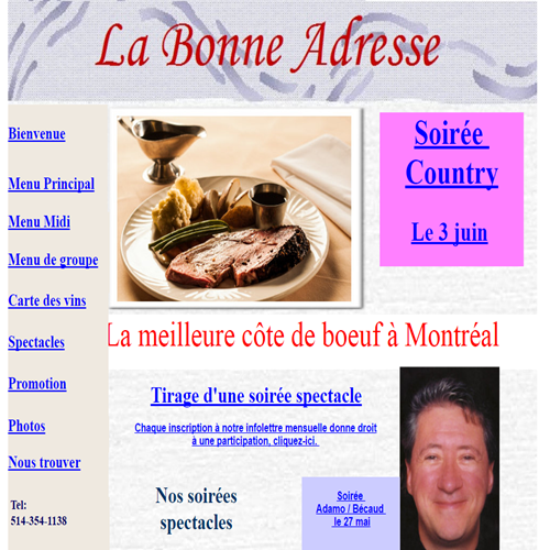 LA BONNE ADRESSE LA BONNE ADRESSE