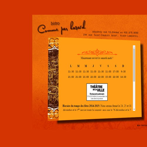 RESTAURANT COMME PAR HASARD