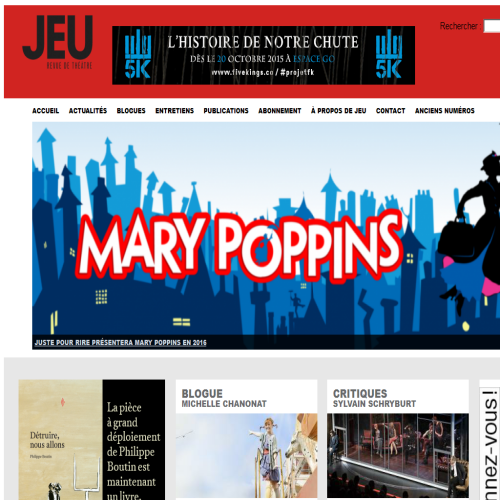 JEU CAHIERS DE THEATRE