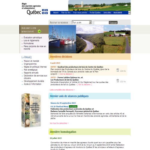 QUEBEC REGIE DES MARCHES