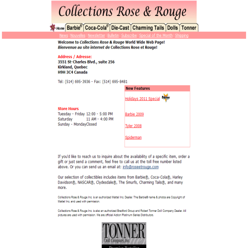 COLLECTIONS ROSE & ROUGE