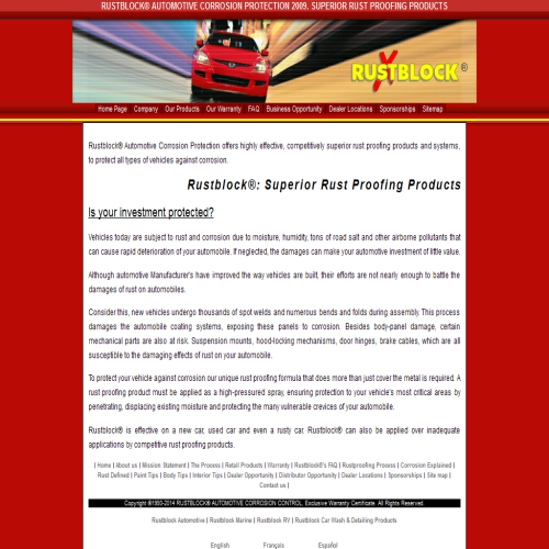 RUSTBLOCK CORROSION PROTECTION INC