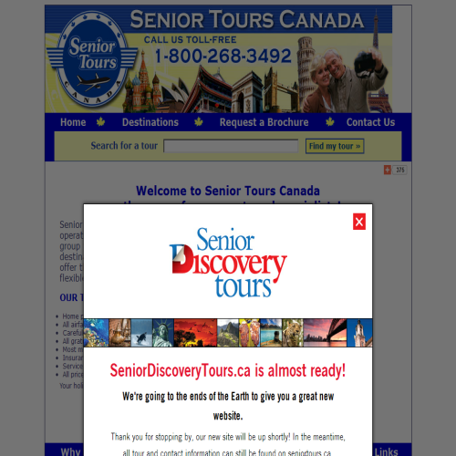 SENIOR TOURS CANADA INC
