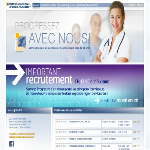 SERVICE DE PERSONNEL INFIRMIER