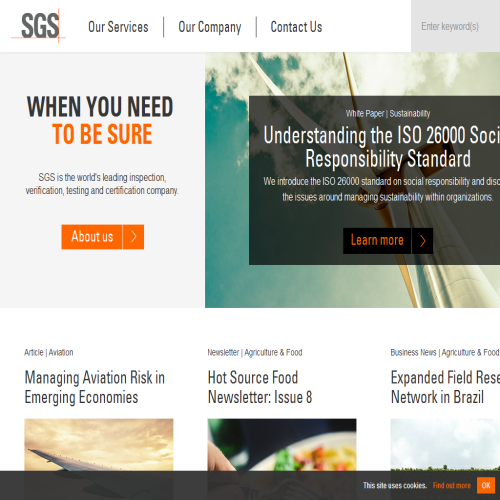 SGS CERTIFICATION ISO 9000