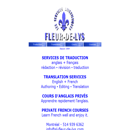 FLEUR DE LYS (SERVICES LINGUISTIQUES)