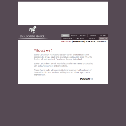 STABLE CAPITAL ADVISORS INC