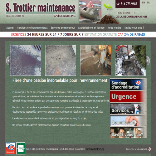 S TROTTIER MAINTENANCE APRES SINISTRE