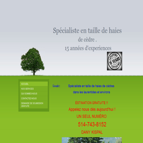 SPECIALISTE EN TAILLE DE HAIES DE CEDRES