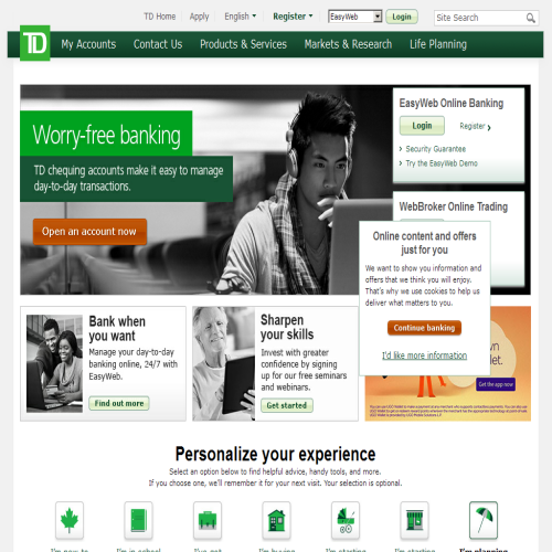 GROUPE BANQUE TD GROUPE BANQUE TD