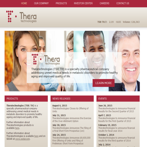 THERATECHNOLOGIES INC