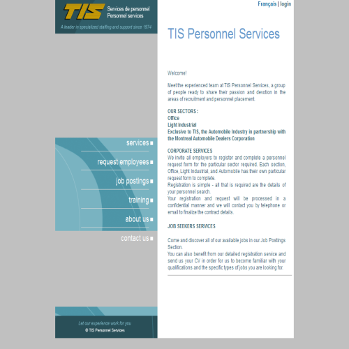 TIS SVC IND TEMPORAIRE
