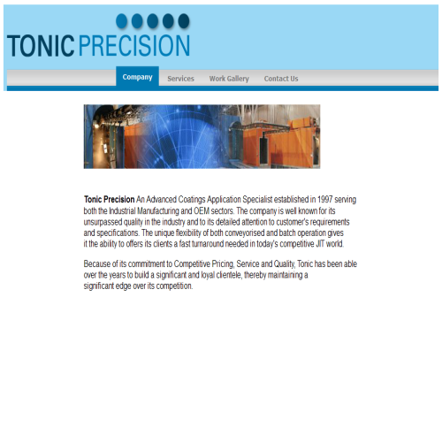 REVETEMENT TONIC PRECISION INC
