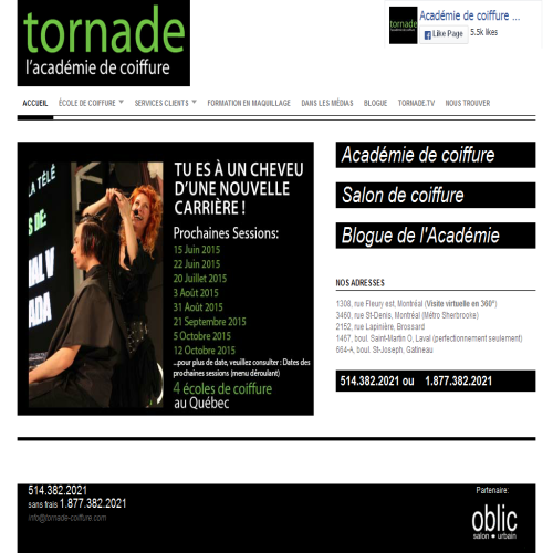 TORNADE L'ACADEEMIE DE COIFFURE
