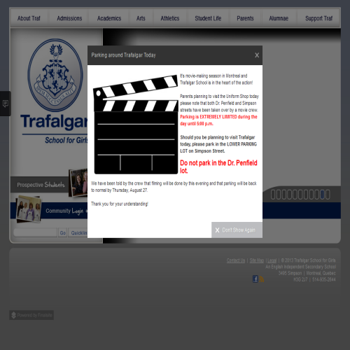 TRAFALGAR SCHOOL FOR GIRLS TRAFALGAR SCHOOL FOR GIRLS