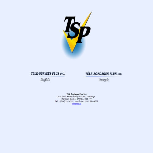 TELE-SONDAGES PLUS INC