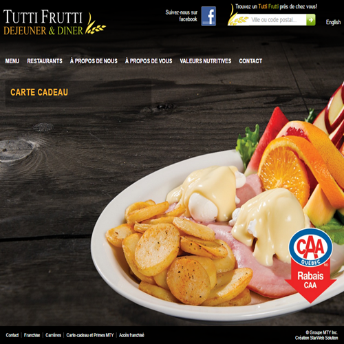 TUTTI FRUTTI DéJEUNERS TUTTI FRUTTI DéJEUNERS