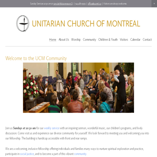 UNITARIAN CHURCH OF MONTREAL UNITARIAN CHURCH OF MONTREAL