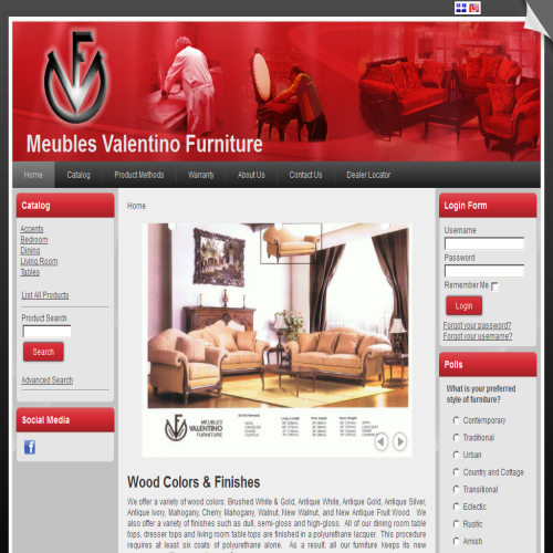 VALENTINO FURNITURE MFG INC