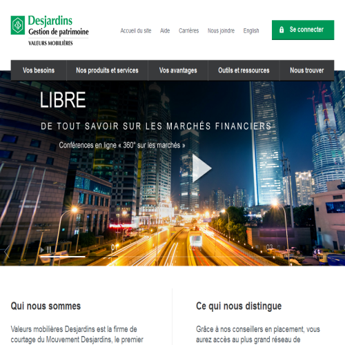 VALEURS MOBILIERES DESJARDINS