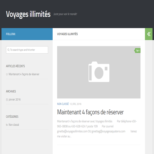 VOYAGES ILLIMITéS