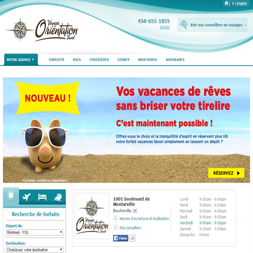 AGENCE DE VOYAGES ORIENTATION INC